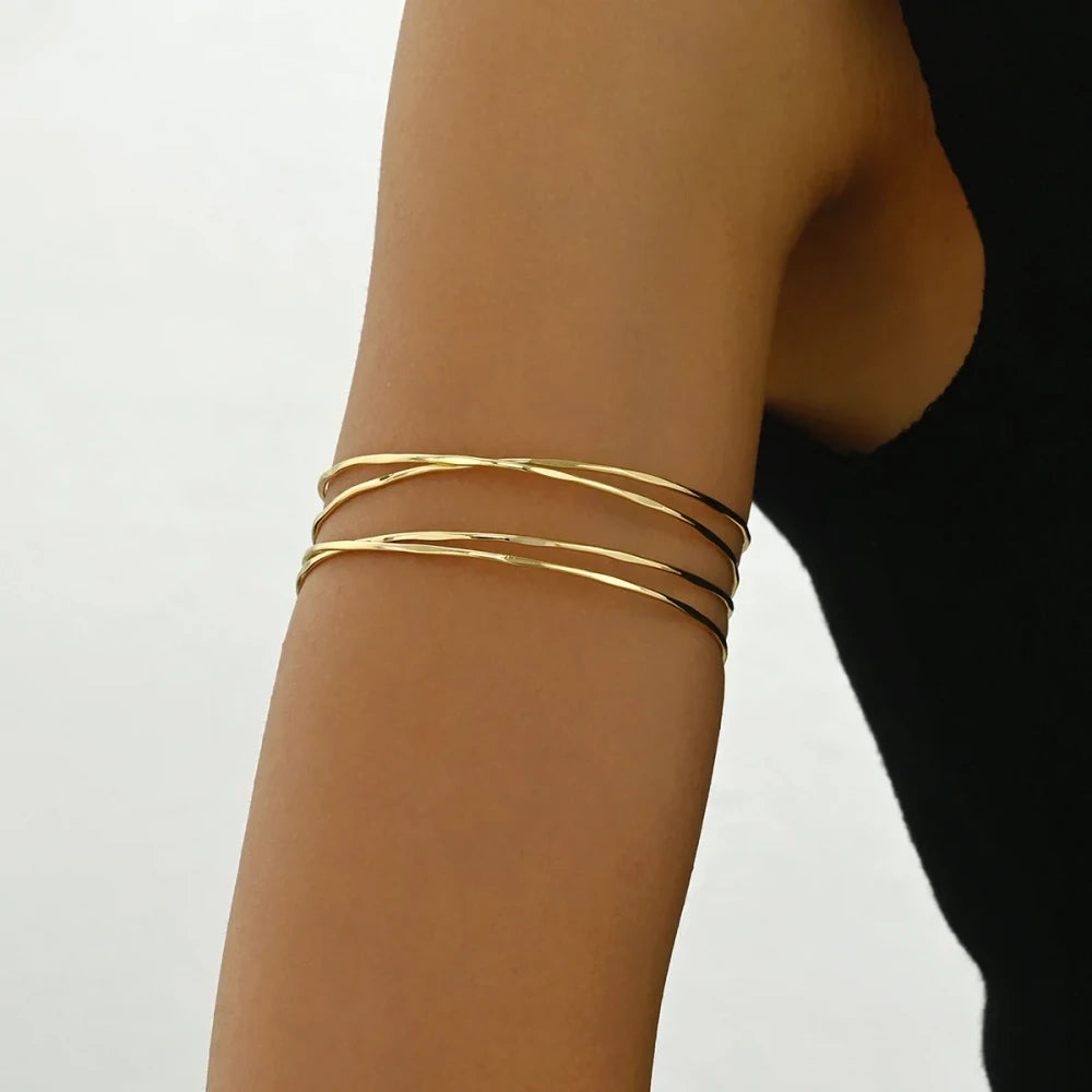 Gold Plated Arm Cuff