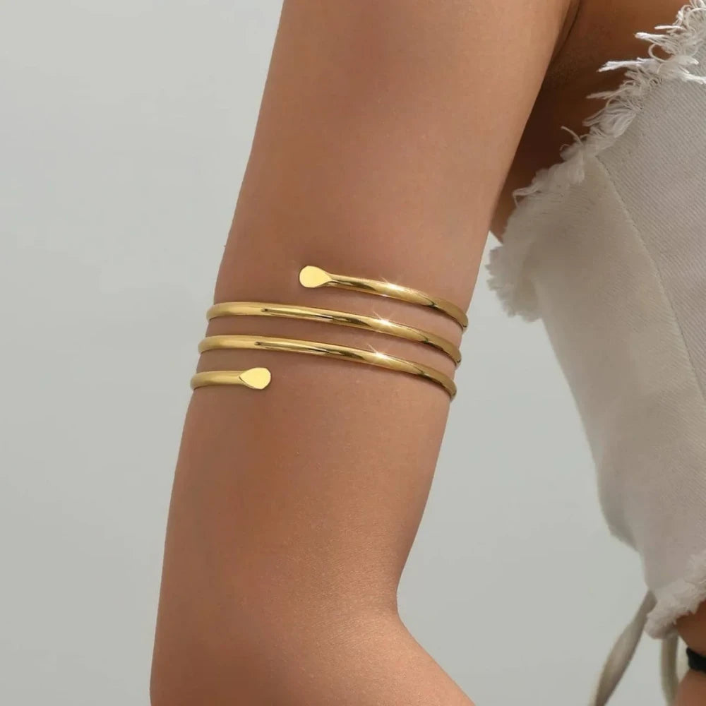Gold Plated Arm Cuff