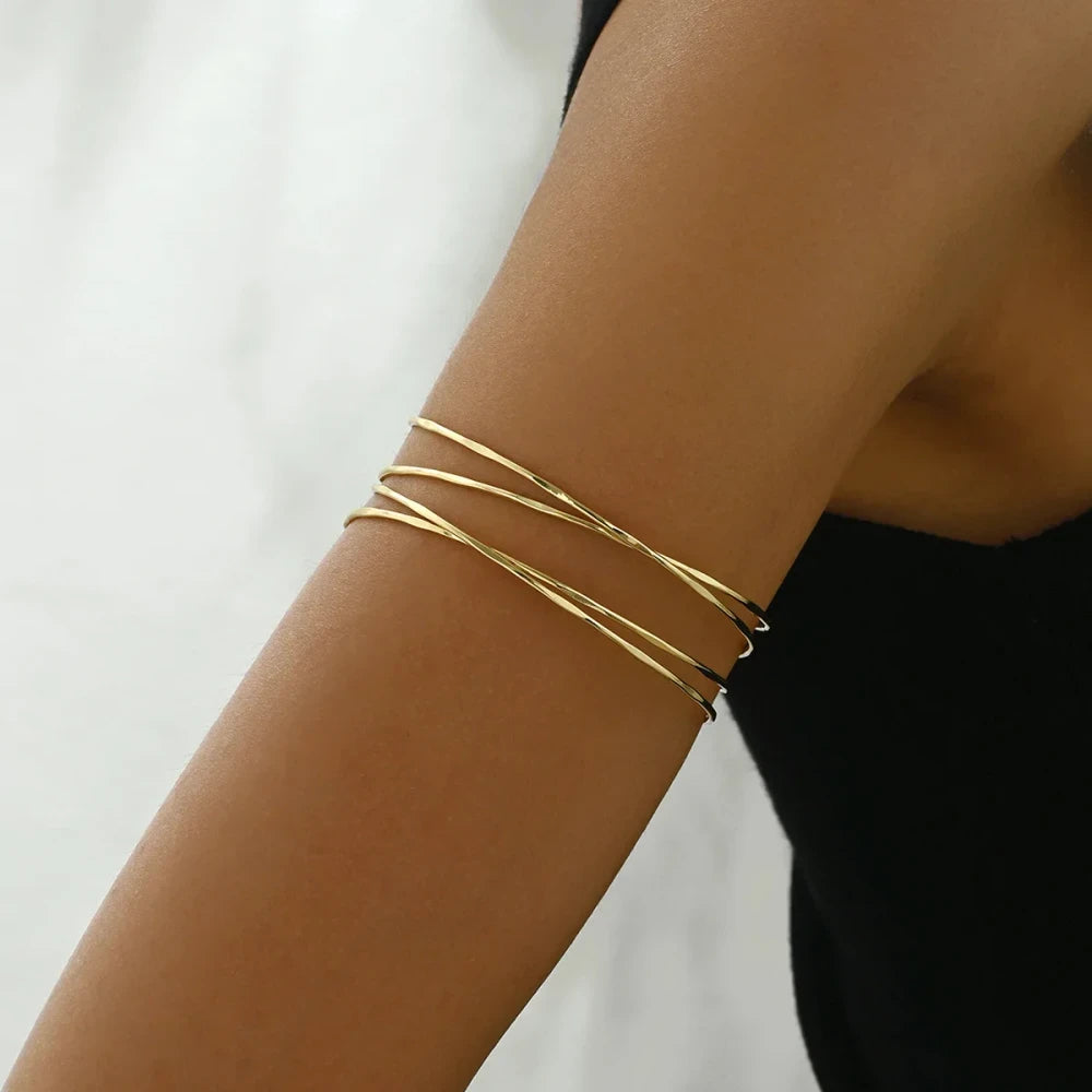 Gold Plated Arm Cuff