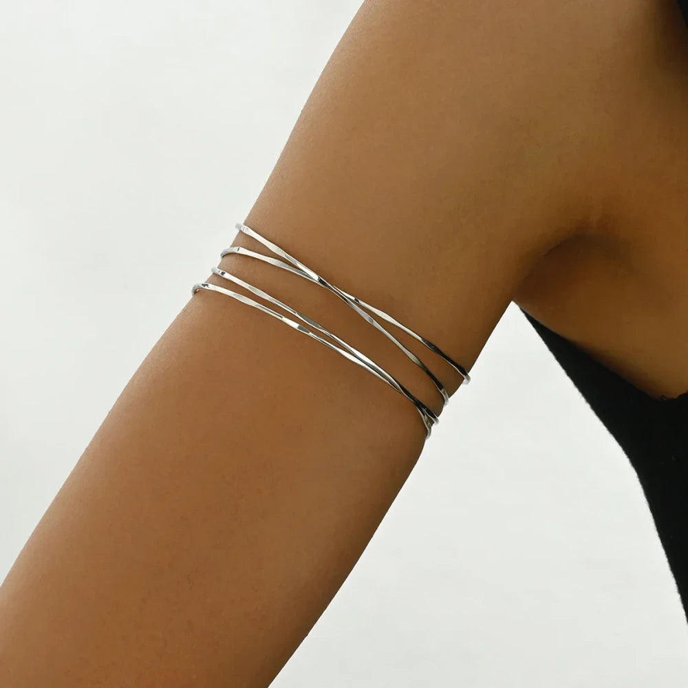 Gold Plated Arm Cuff