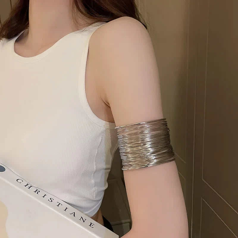 Metal Leaf Arm Cuff