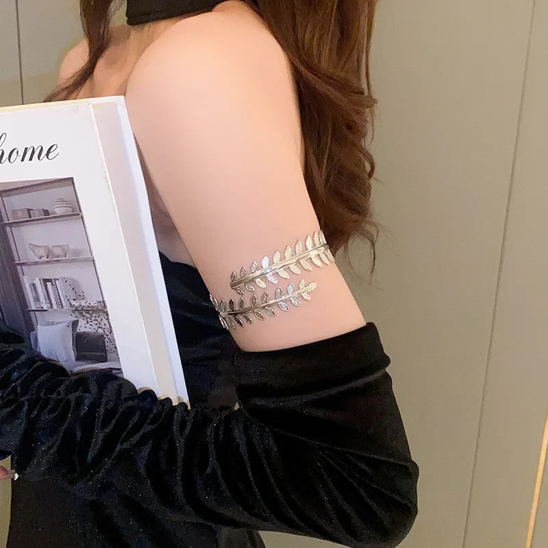 Metal Leaf Arm Cuff