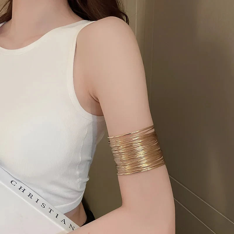 Metal Leaf Arm Cuff